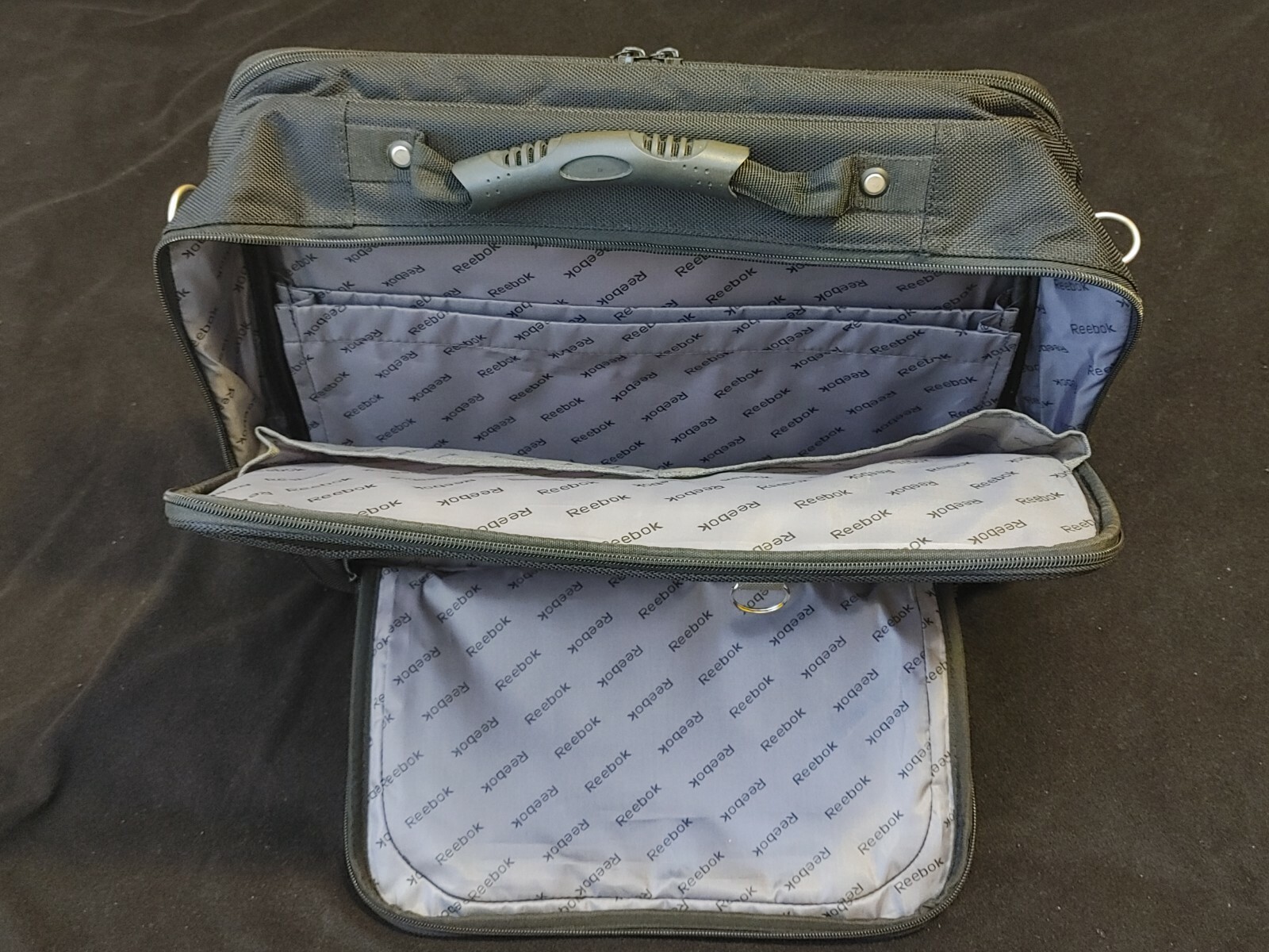 Reebok Black Briefcase Laptop Portfolio