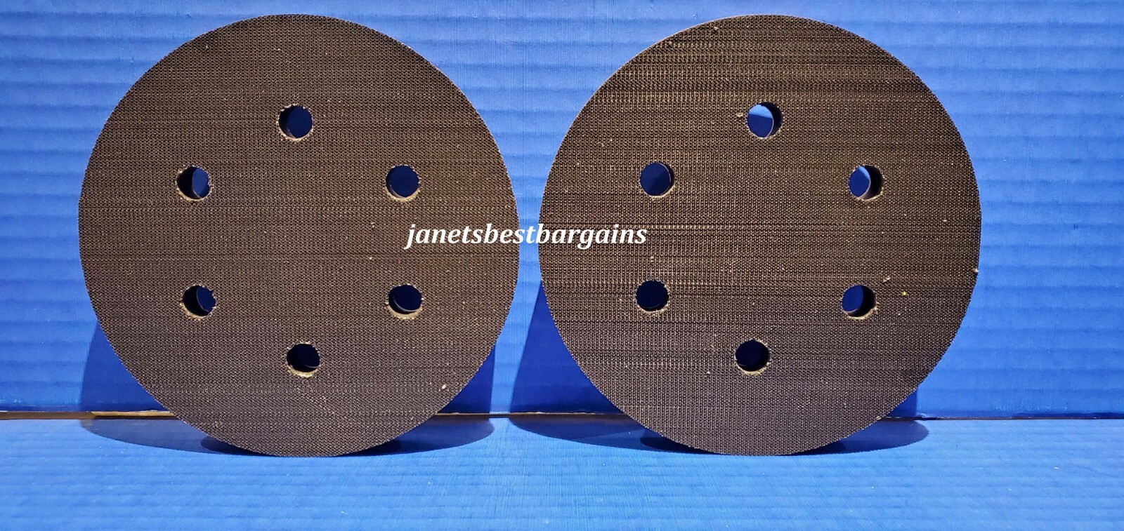 Porter Cable 18002 6" 6 Hole Contour Hook & Loop Sander Pad 5/16"-24 2 Pack