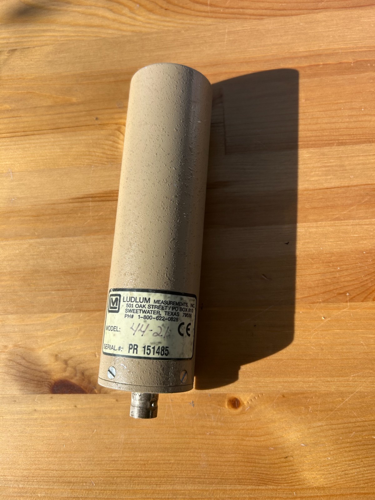 Ludlum 44-21 Na(TI) Beta/Gamma Scintillator Radiation Detector Probe CLEAN,WORKS