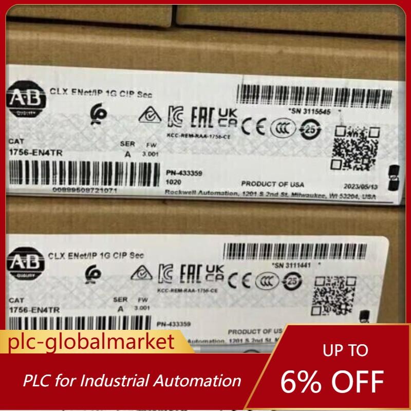 New AB 1756-EN4TR SER A ControlLogix Dual Port EtherNet I756EN4TR