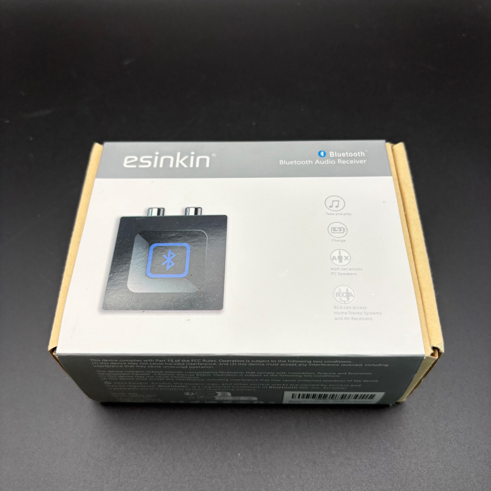 Bluetooth Audio Adapter for Music Streaming Sound System, Esinkin Wireless Audio