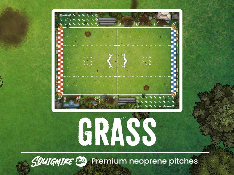 Grass. Fantasy Football Pitch By Squigmire.