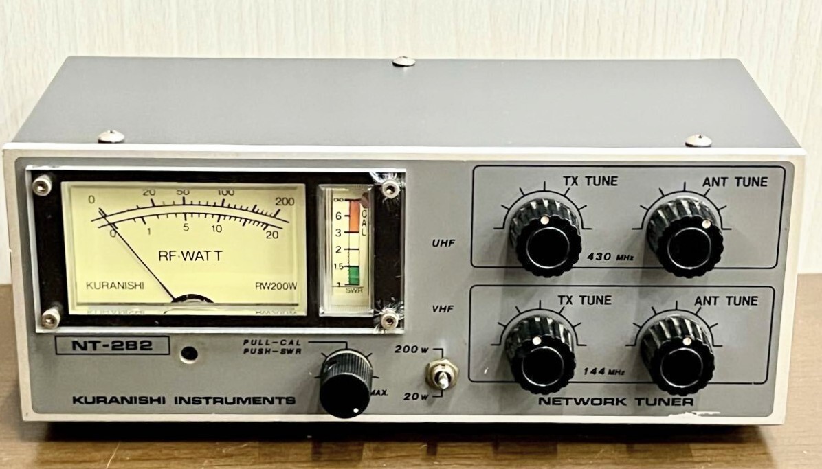 Kuranishi NT-282 Dual Band Antenna Tuner 144/430MHz VHF UHF Rare Japan Used