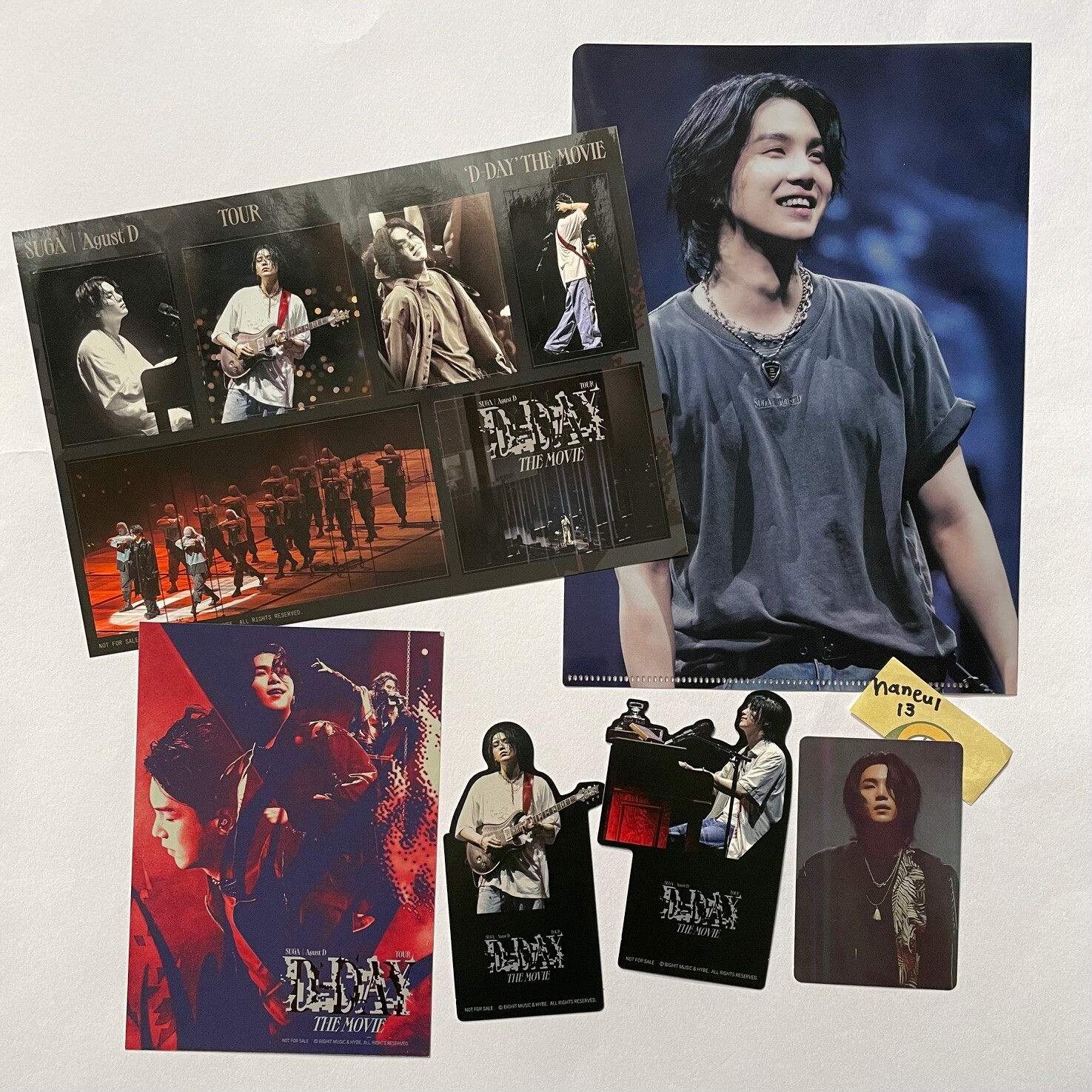 BTS SUGA Agust D TOUR D-DAY THE MOVIE Japan Admission benefits Photocard