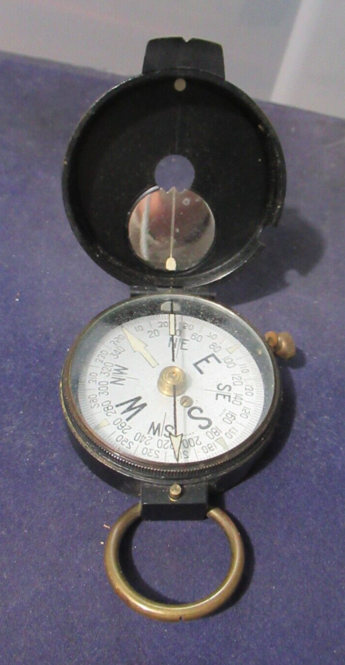 WWII COMPASS ABERCROMBIE & FITCH NY WW2 MILITARY USA, SWISS MADE, "JACK"