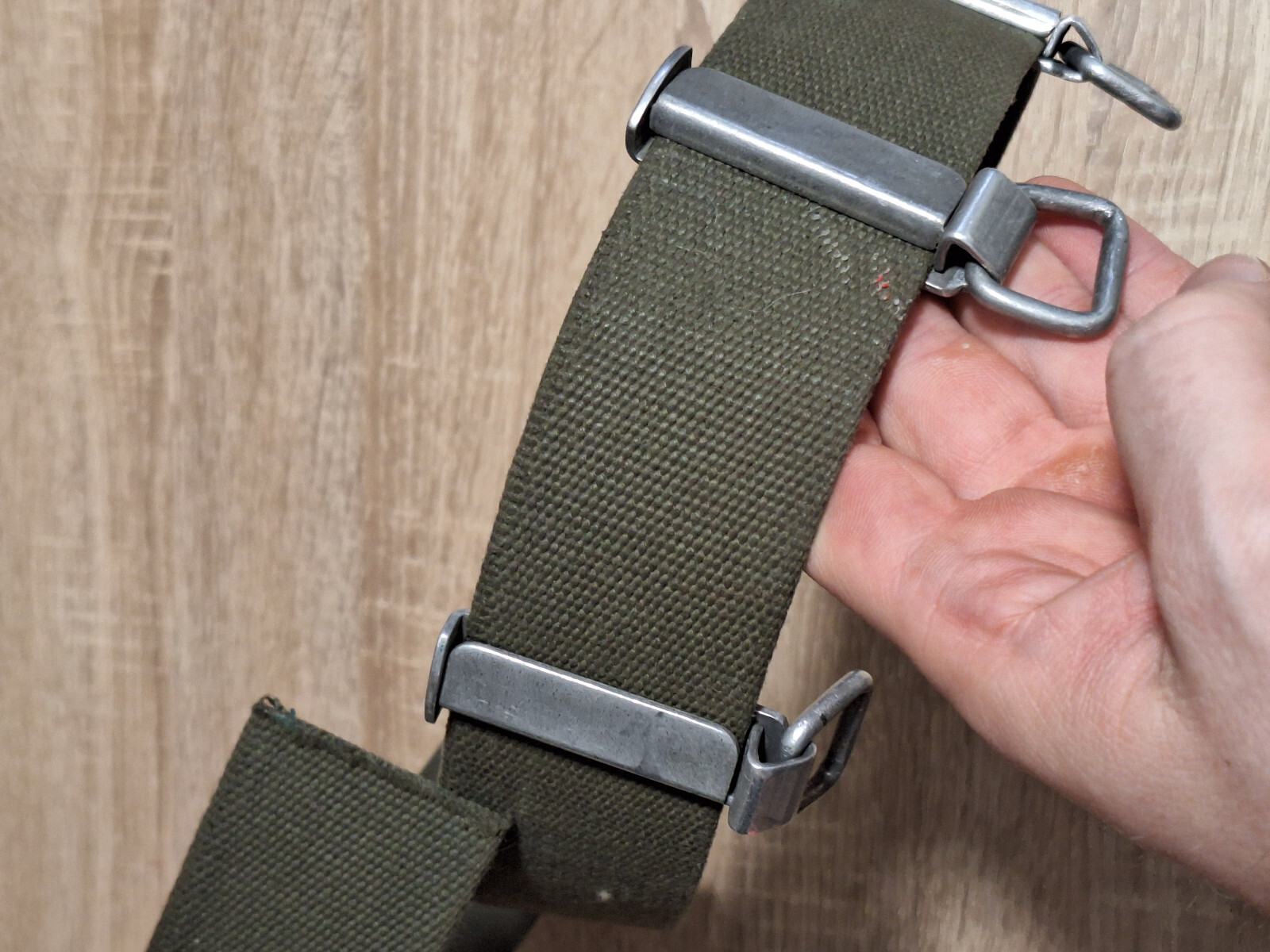 US Army belt with coupling hook