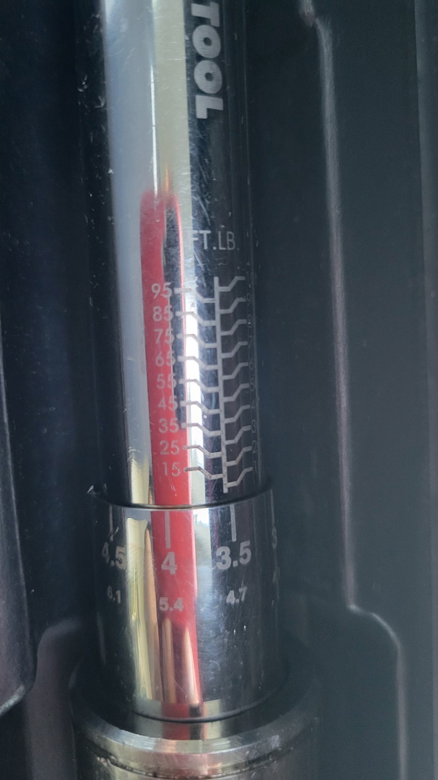 Wright Tool 3477 3/8" Drive Click micrometer Torque Wrench with Case, clean!