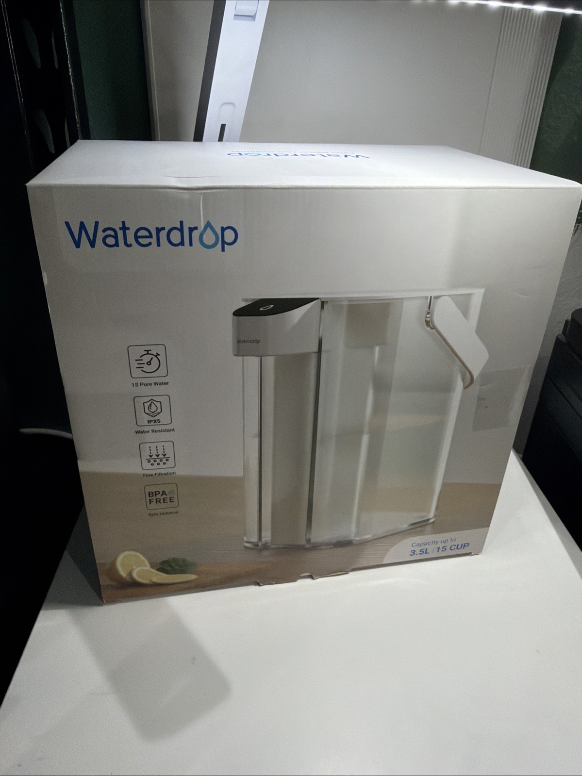 Waterdrop WD-ED01W Hot & Cold Water Dispenser 3.5L White BPA Free NSF Certified