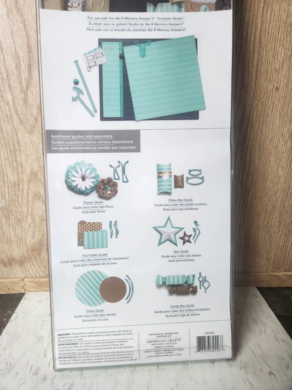 American Crafts We R Memory Keepers Template Studio Candy Box