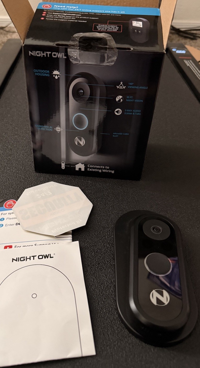 Night Owl 1080p Wi-Fi Smart Wired Video Doorbell*^*^
