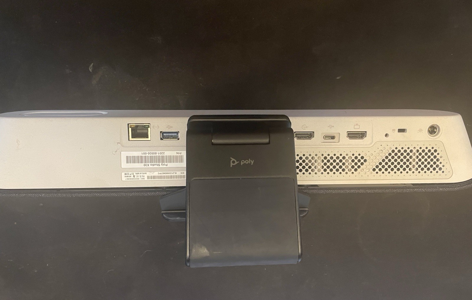 Poly Studio X30 Video Bar 4K Camera Soundbar w/ Power Adapter Tested