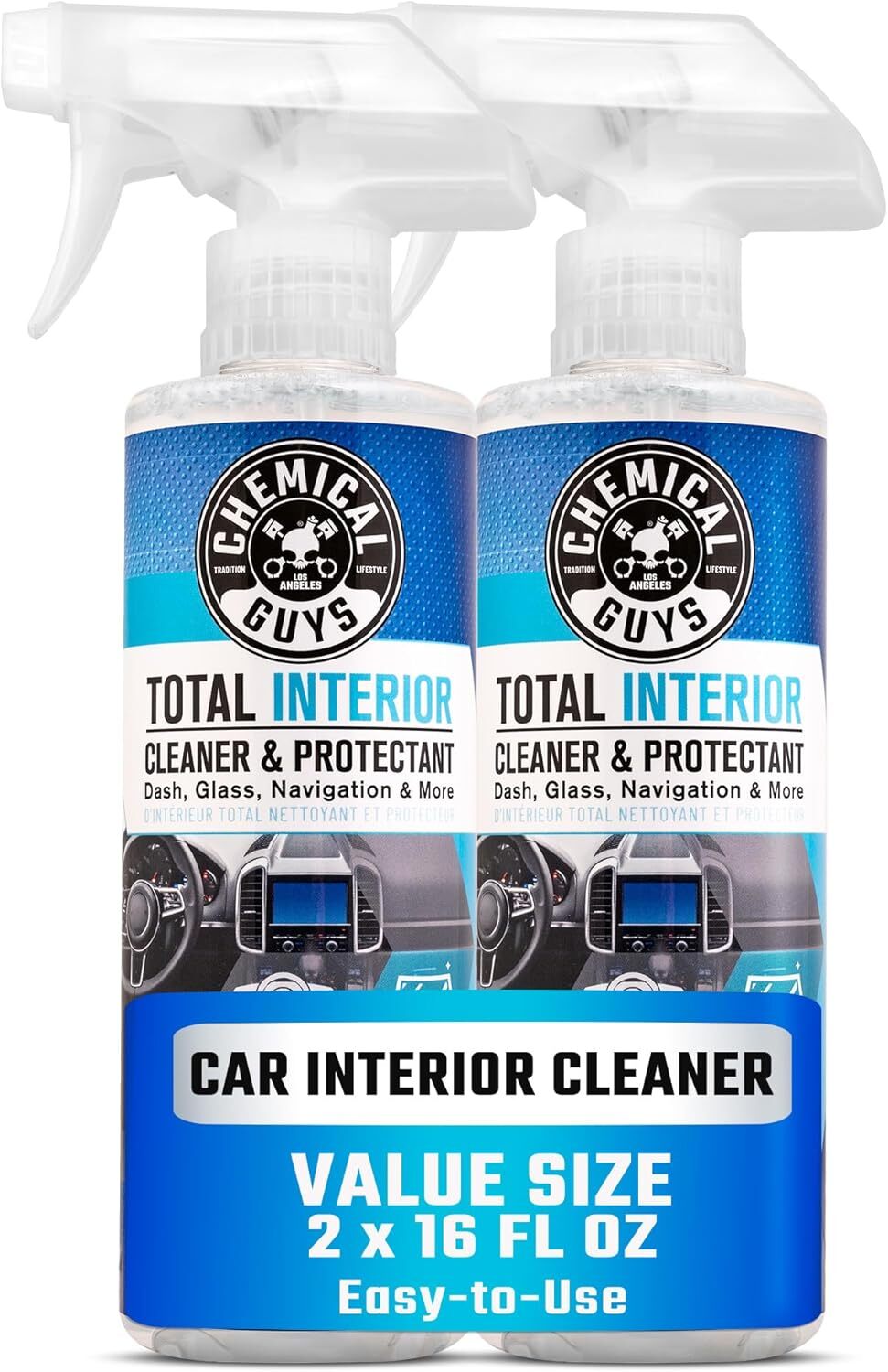 Chemical Guys Total Interior Cleaner & Protectant 16oz (2-Pack) SPI2201602