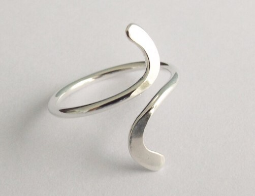 Solid Metal 925 Sterling Silver Women's Stylish Adjustable Toe Ring