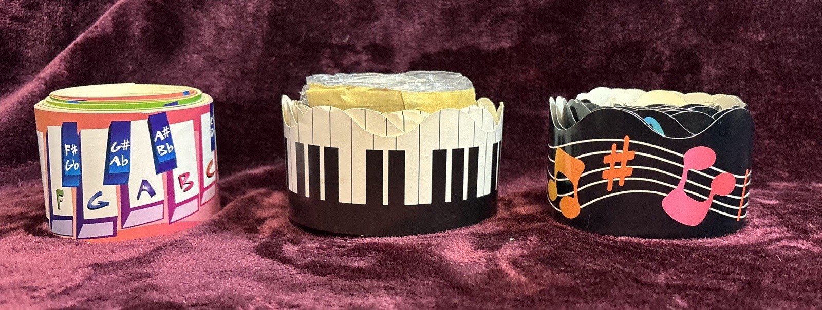 Music bulletin board borders - 3 rolls & designs