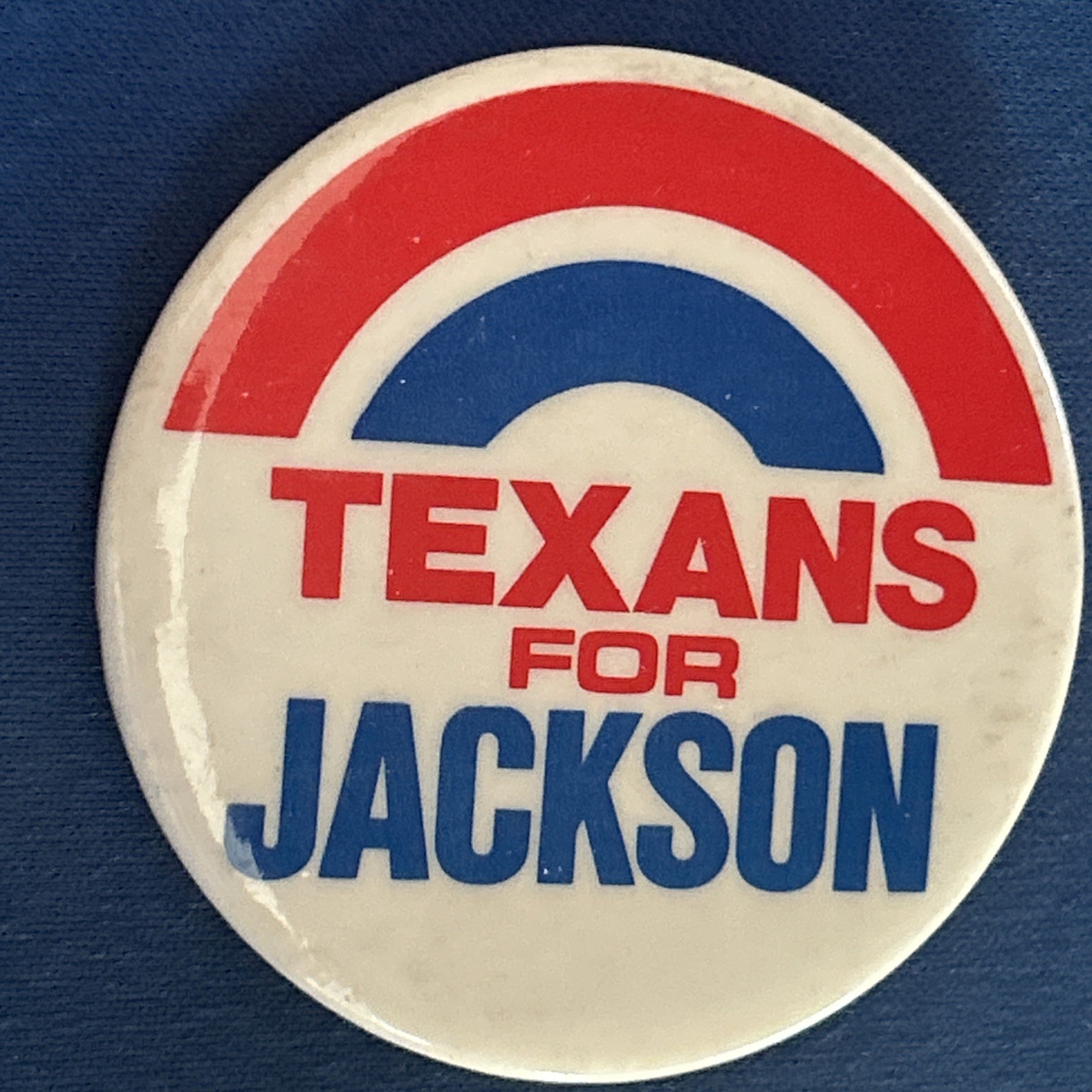 Texans For Jackson  2 1/4” pinback button pin