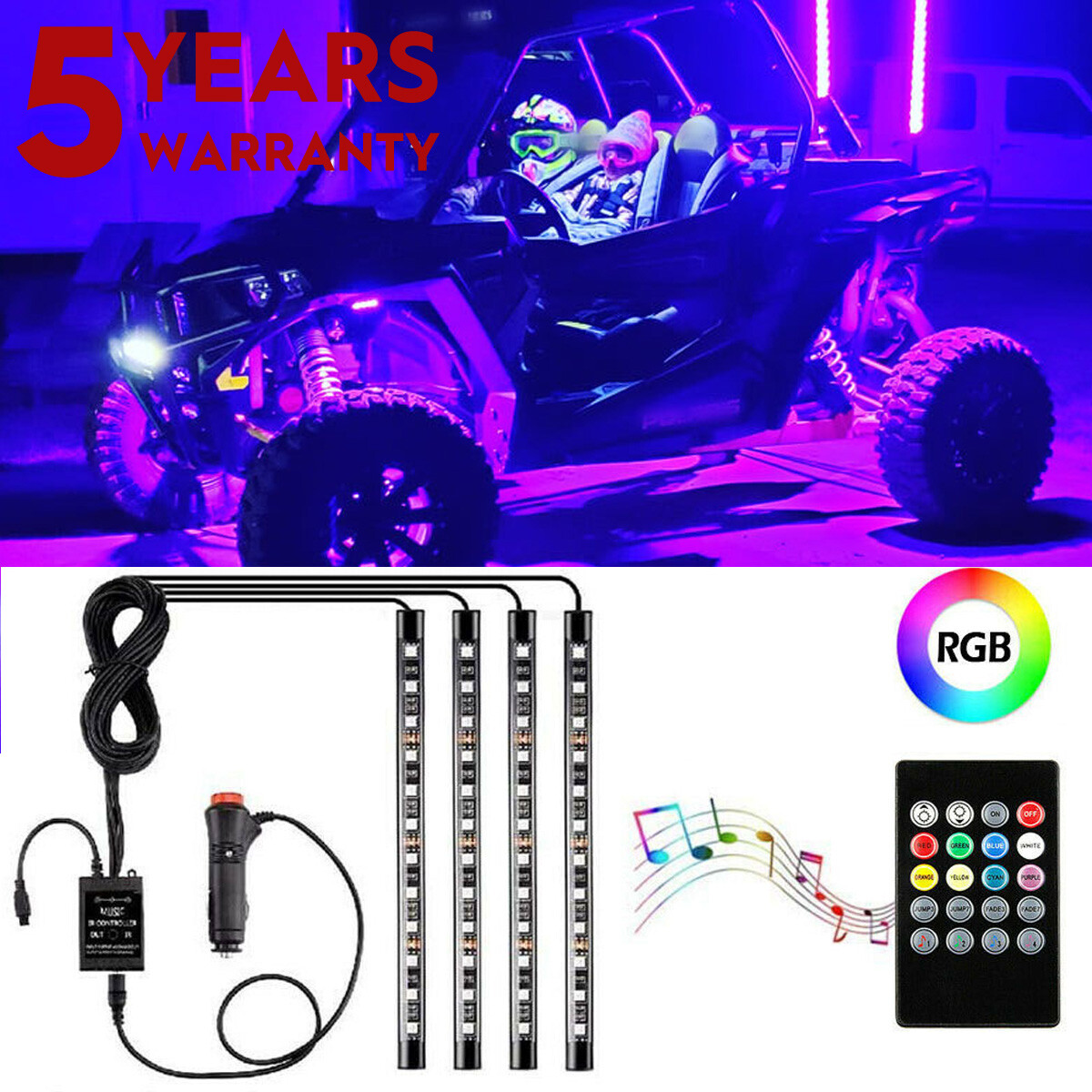 12V LED Strip Lights RGB 5050 LED Strips Remote Controller Color Changing Light