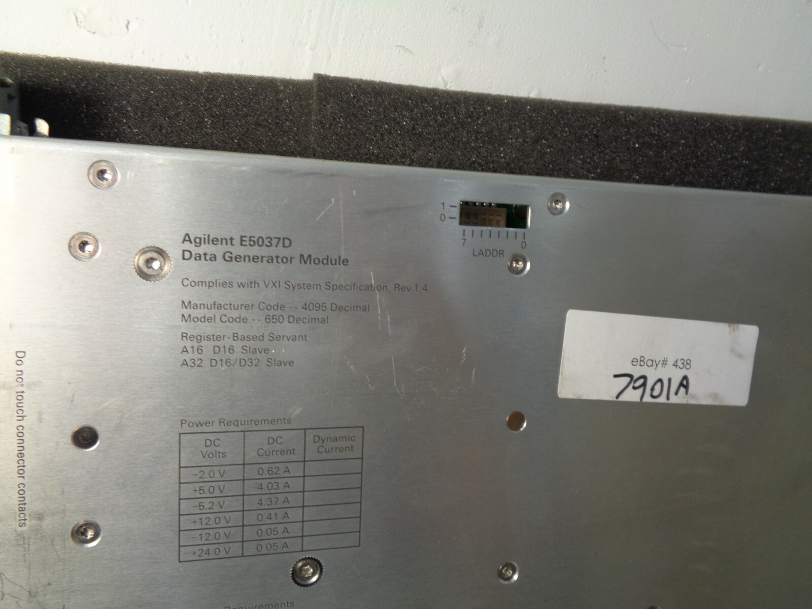 Agilent E5037D Data Generator Module Hardware Rev: B