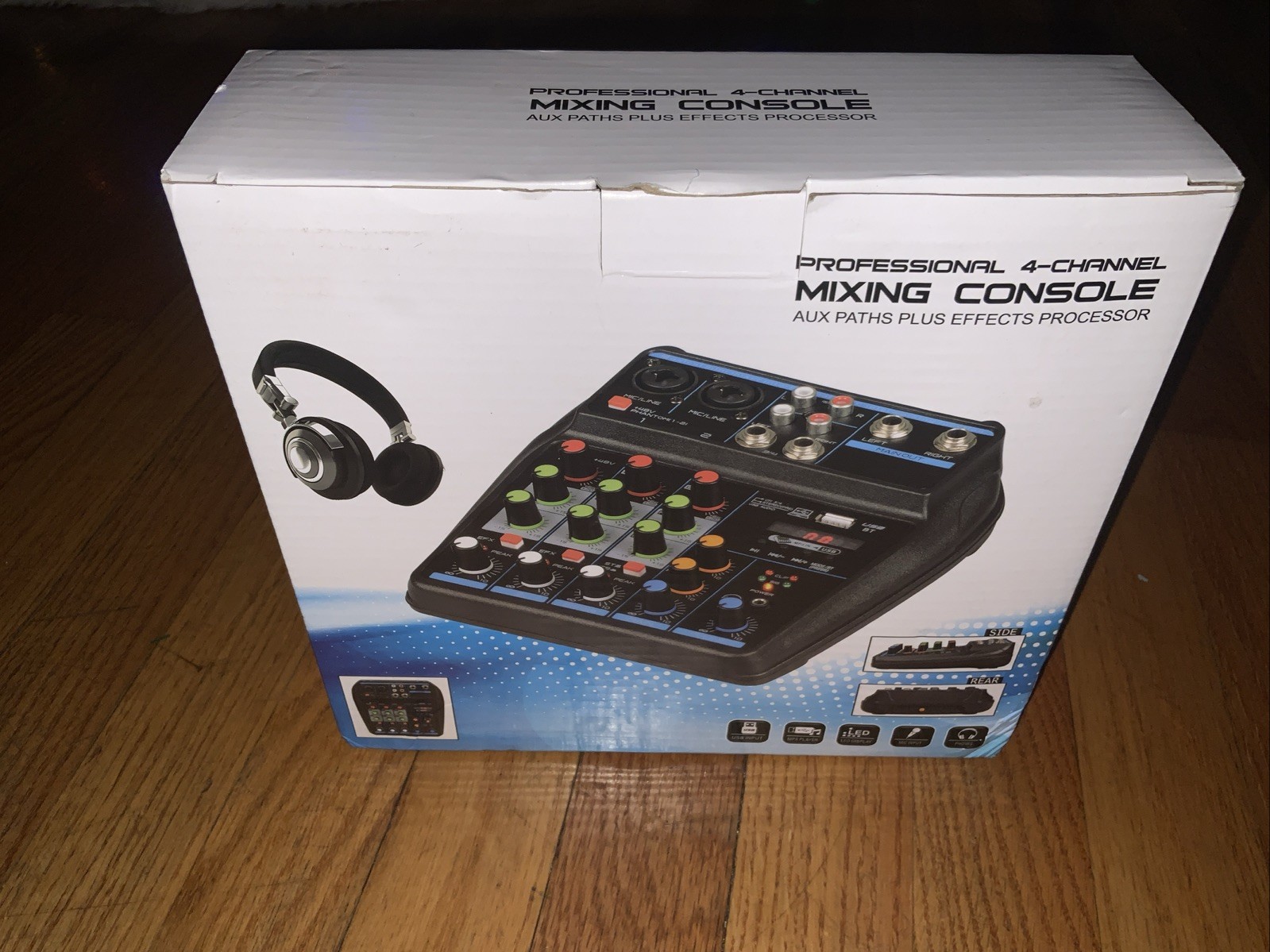 Professional Audio Mixer Sound Board Console System Interface 4 Channel Digital