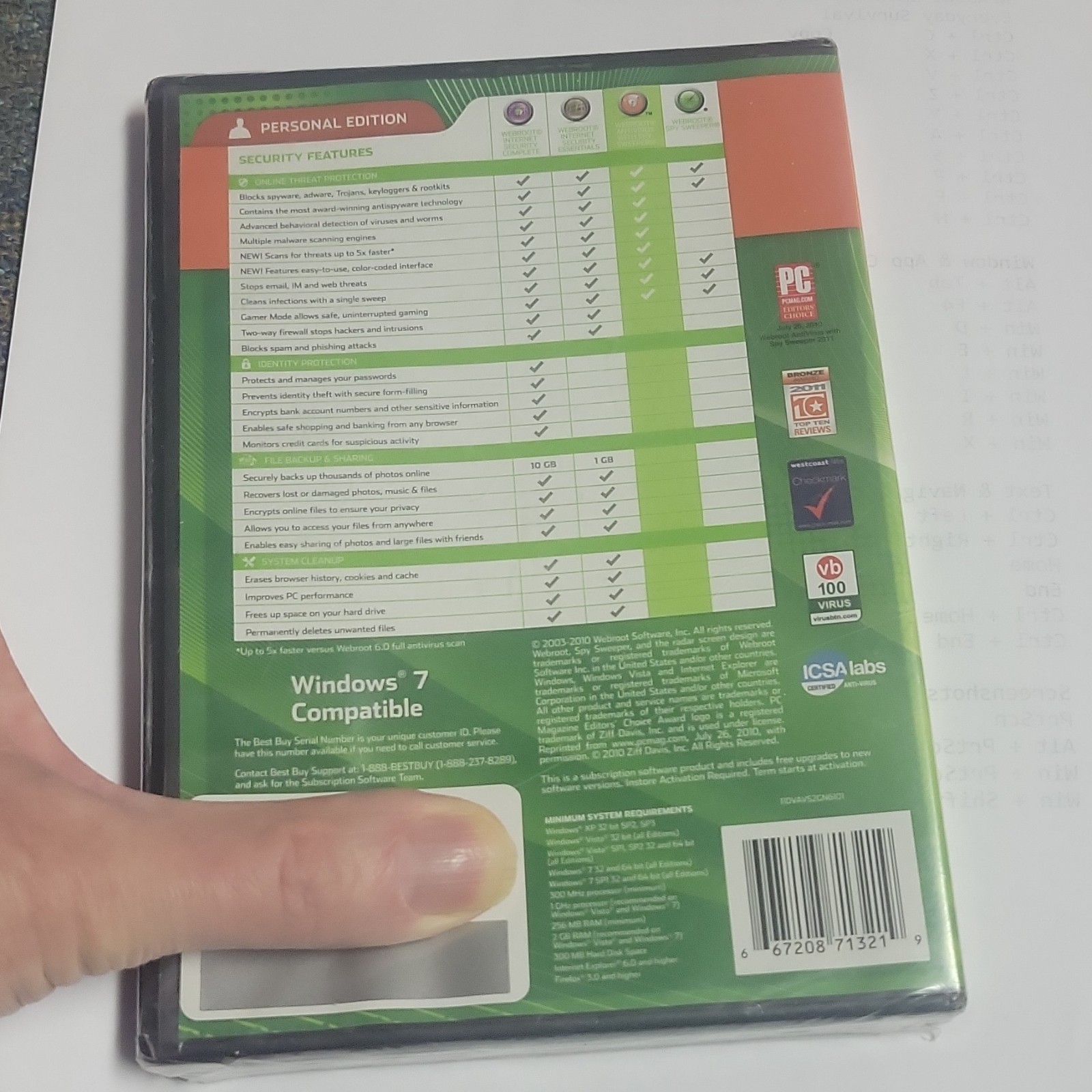 Spy Sweeper {2003-2005 Webroot Software Inc., Windows '98.2000, XP, Me