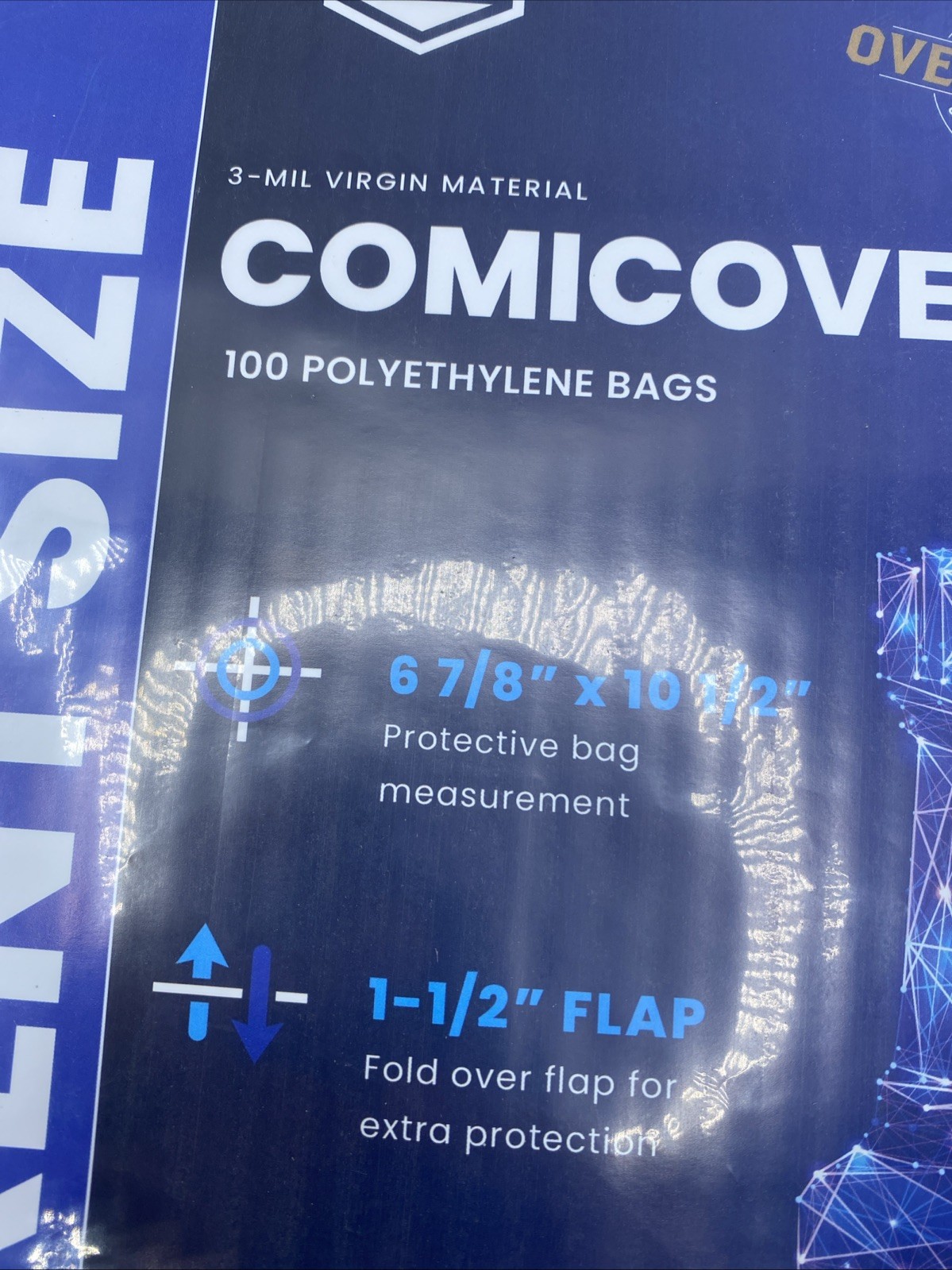 COMICARE Current PE (Polyethylene) Bags: 100 ct By Comic Care