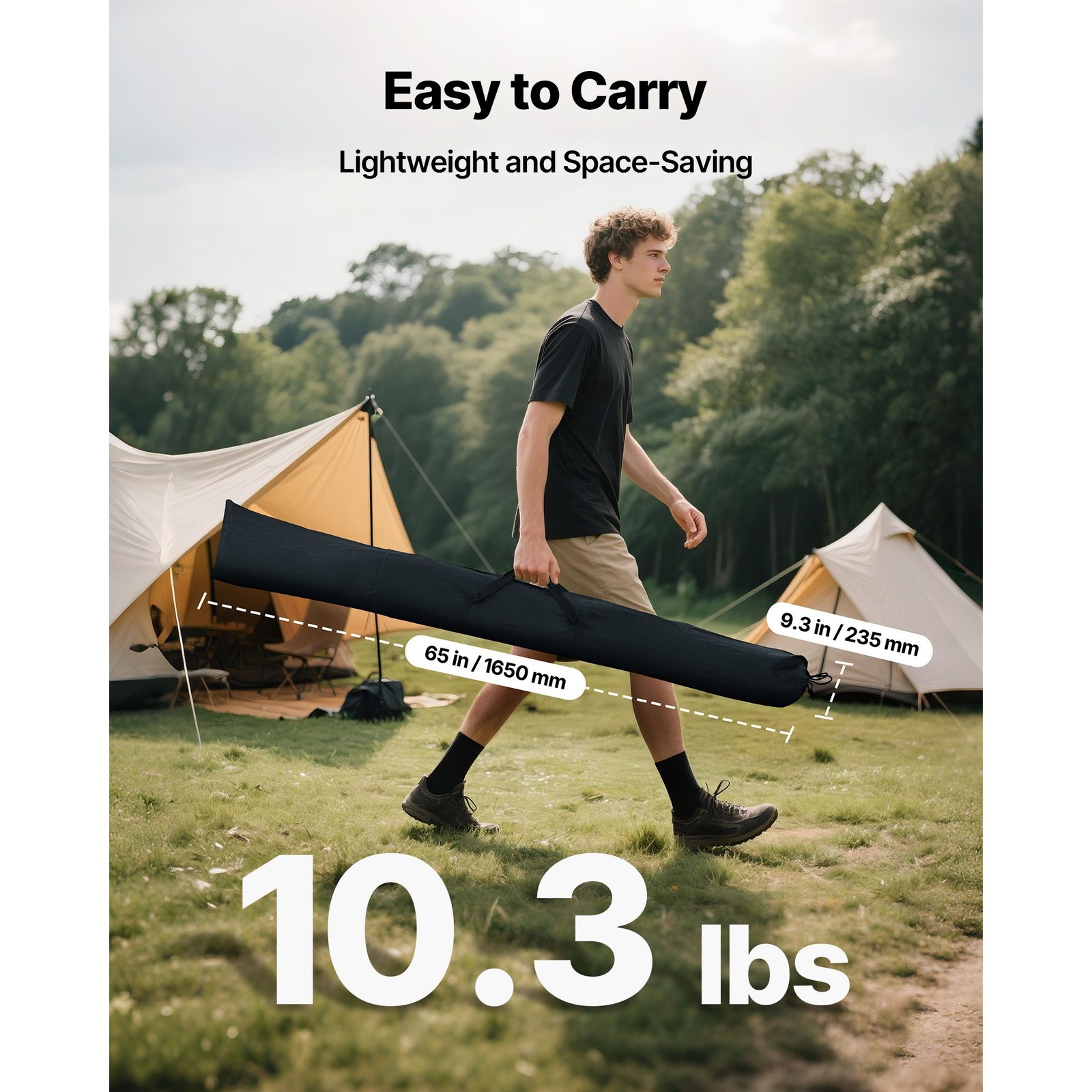 60in 16:9 Portable Projector Screen with Tripod Stand, 160° Viewing Angle