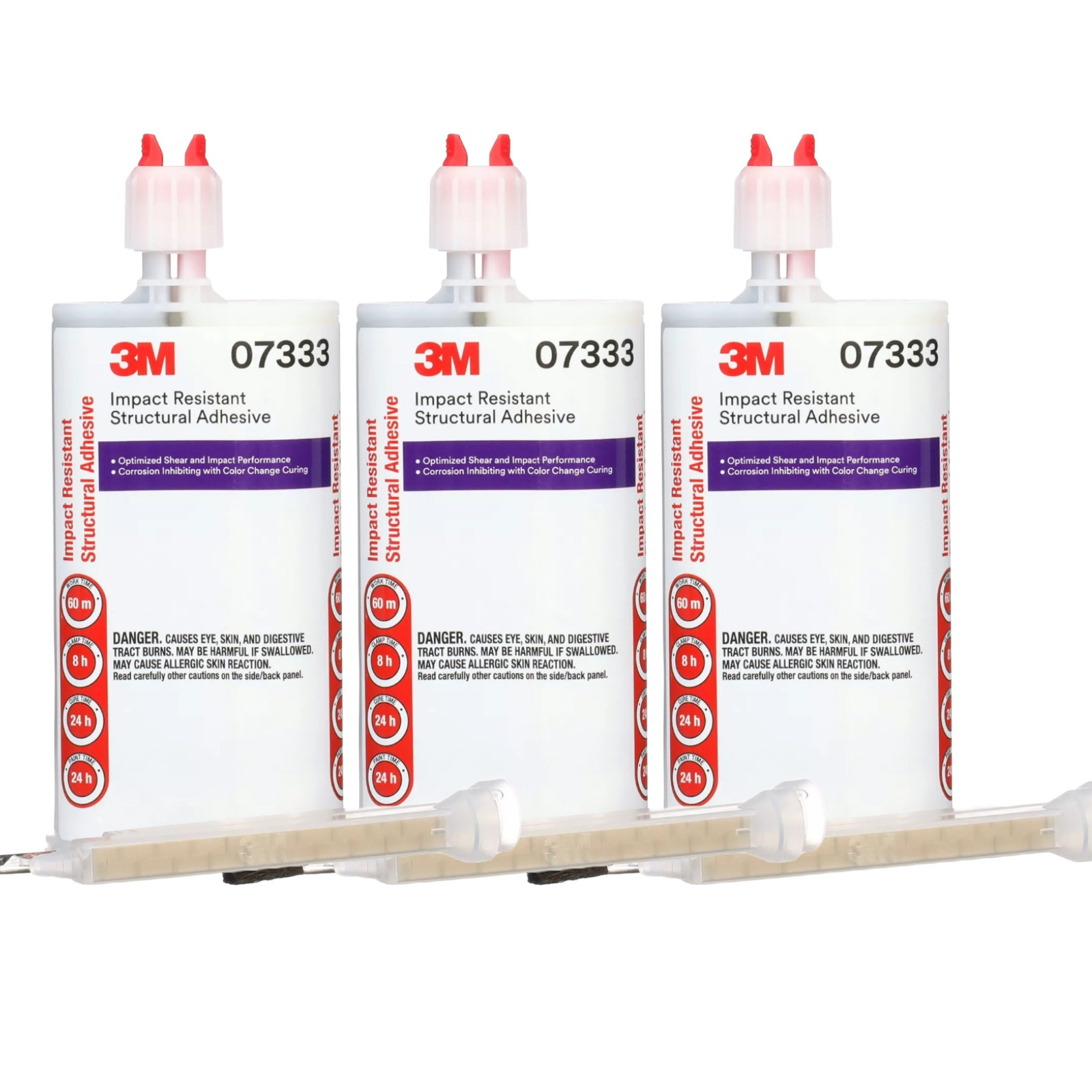 3- 3M 07333 7333  Impact Resistant Structural Metal Weld Bond Bonding Adhesive