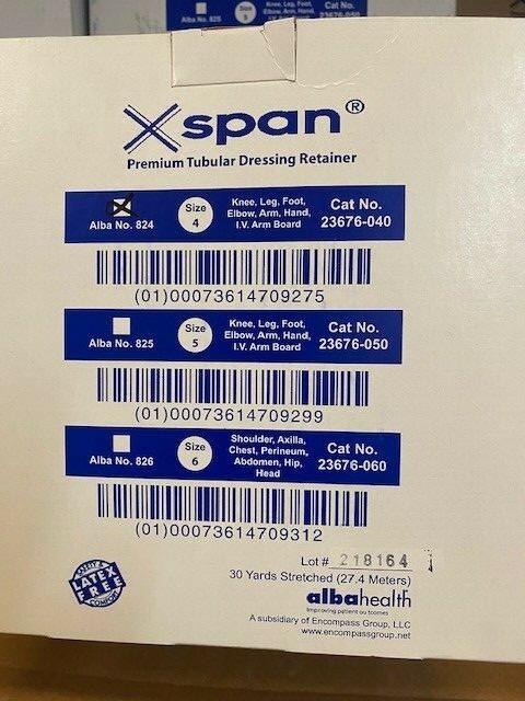ALBAHEALTH 23676-040 Premium Tubular Dressing Retainer Size 4 (NEW)
