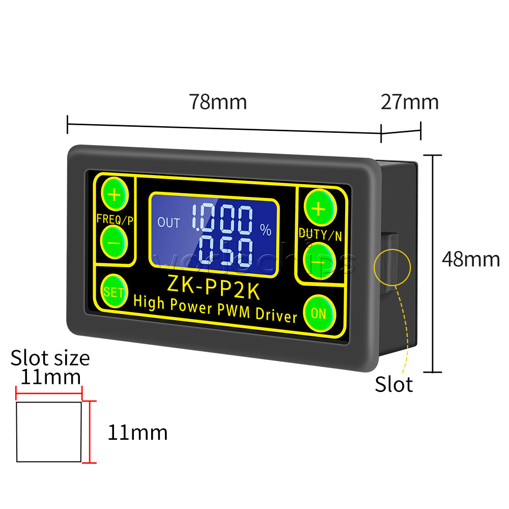 ZK-PP2K PWM Motor Speed Controller Regulator Frequency Cycle Adjustable Module