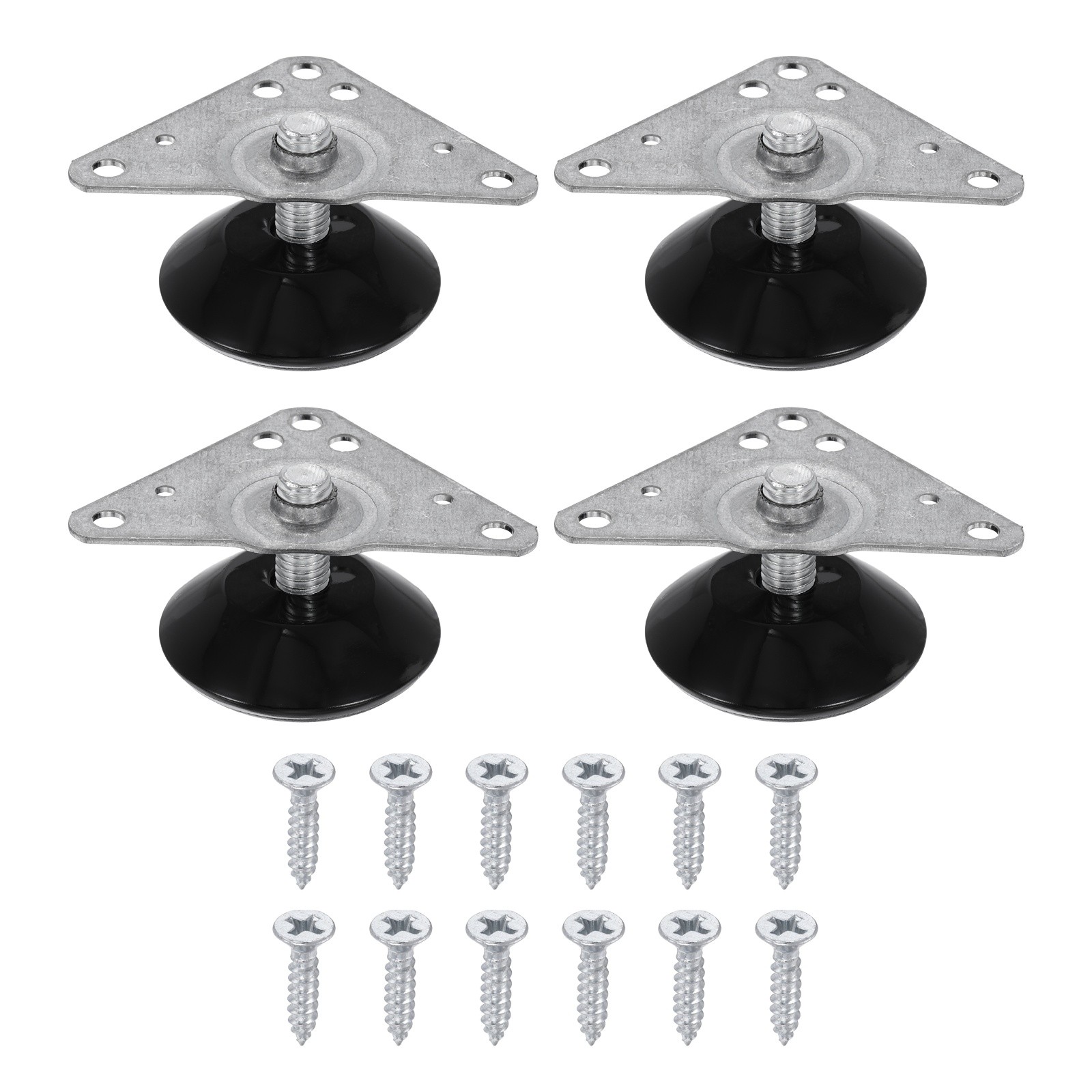 4Pcs Furniture Leveling Feet, Adjustable Metal Feet Levelers (30 x 17 x 39mm)