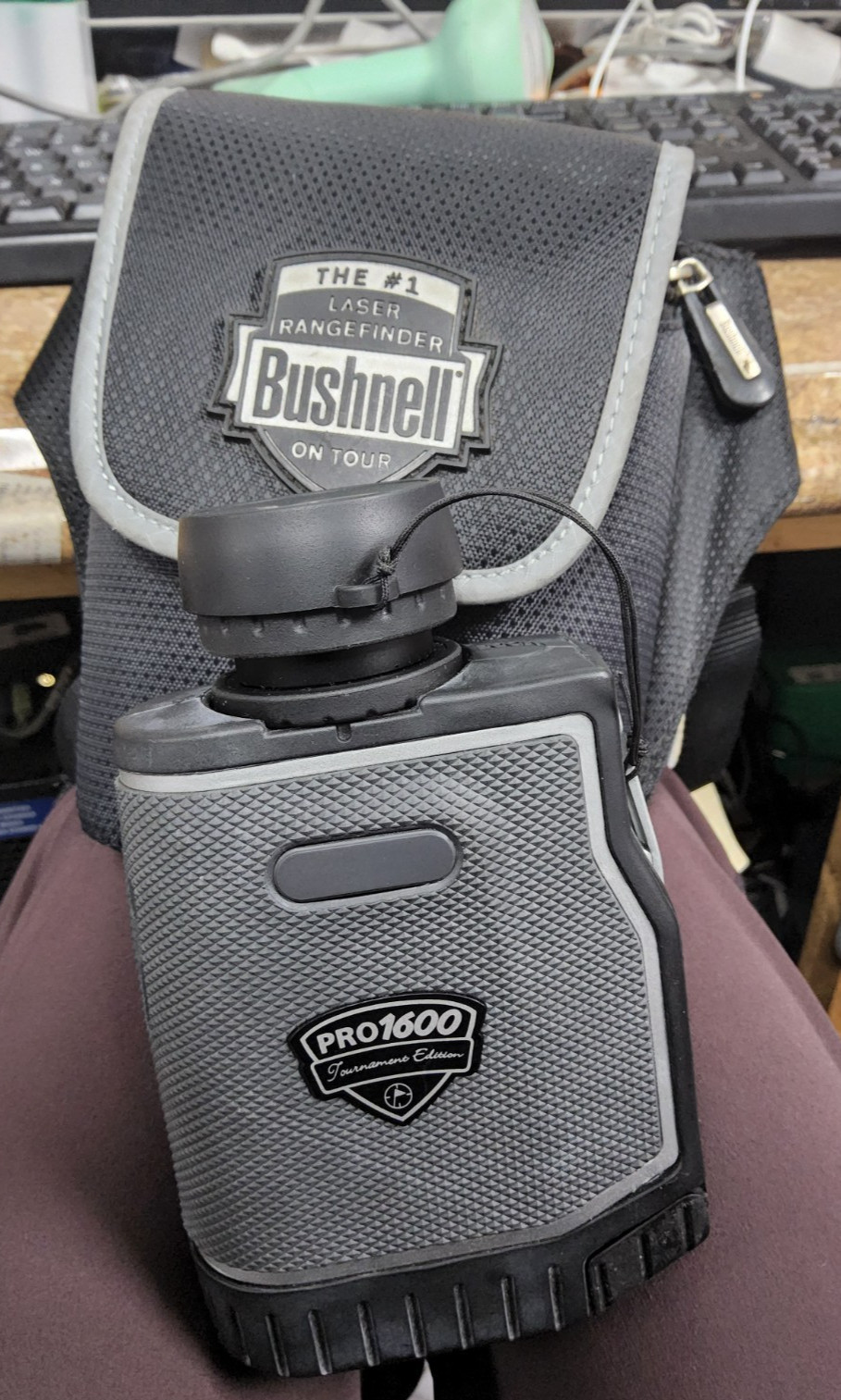 Bushnell Pro 1600 Tournament Edition Laser Rangefinder Golf 7x26 PinSeeker Black