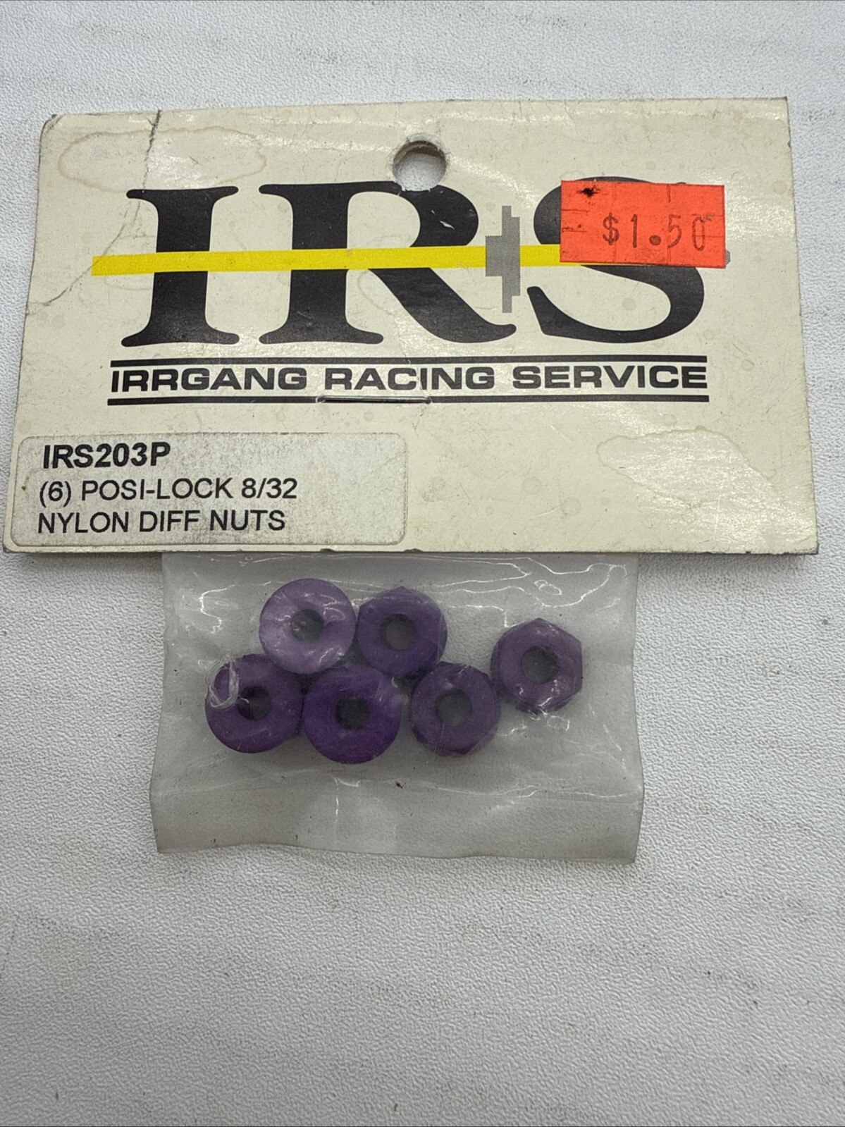 IRS203P (6) Posi Lock 8/32 Nylon Diff Nuts F15