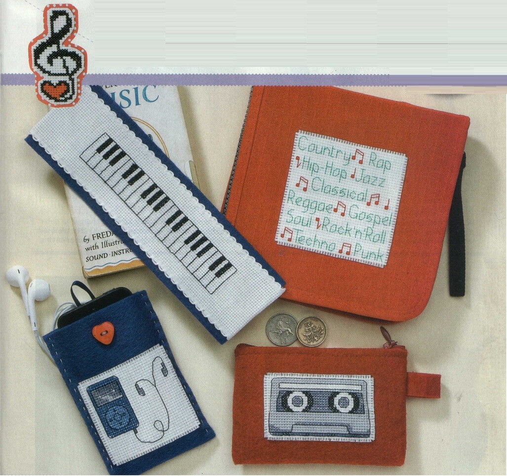 NOTE PERFECT  BOOKMARK 40 MOTIFS  CROSS STITCH PATTERN ONLY   EQ - RYQ