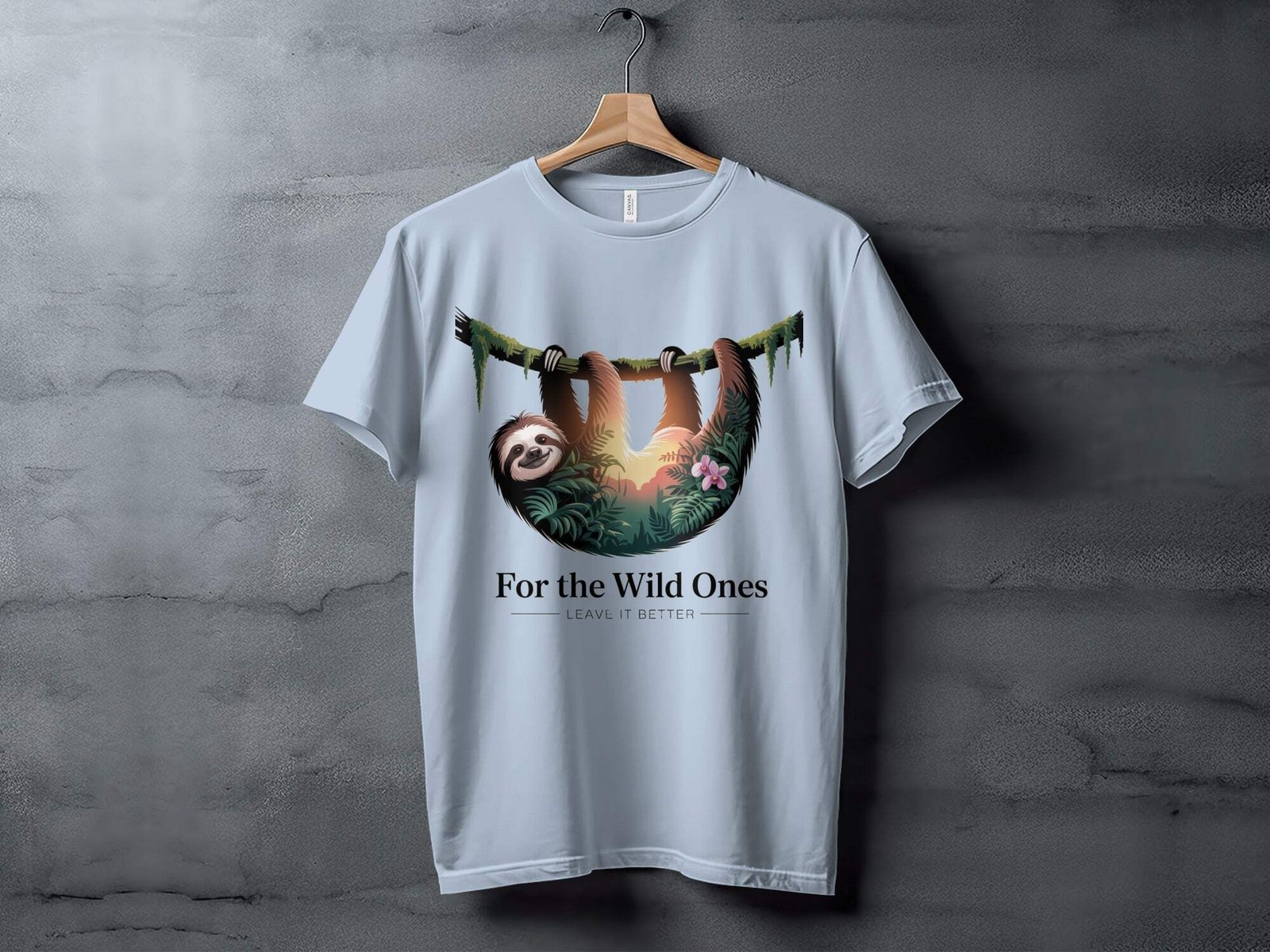 "For The Wild Ones" Sloth T-Shirt,