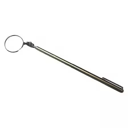 Westward 45Kh26 Inspection Mirror, Round, Glass, 4 1/2"-24"