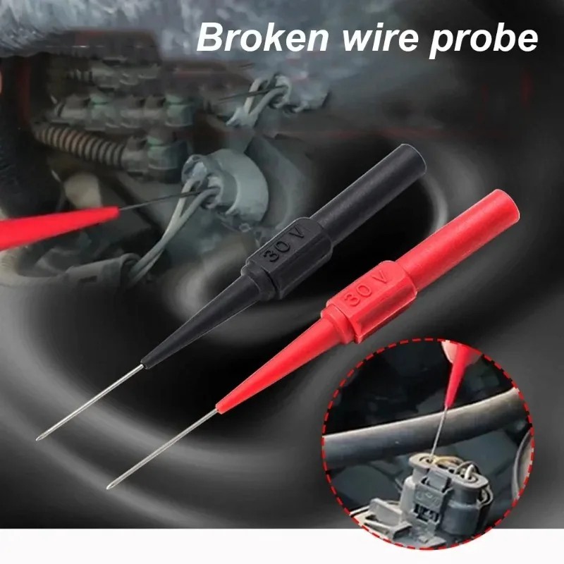 10PCS Multimeter Test Lead Probes Back Piercing Needle Automotive Kit Tool
