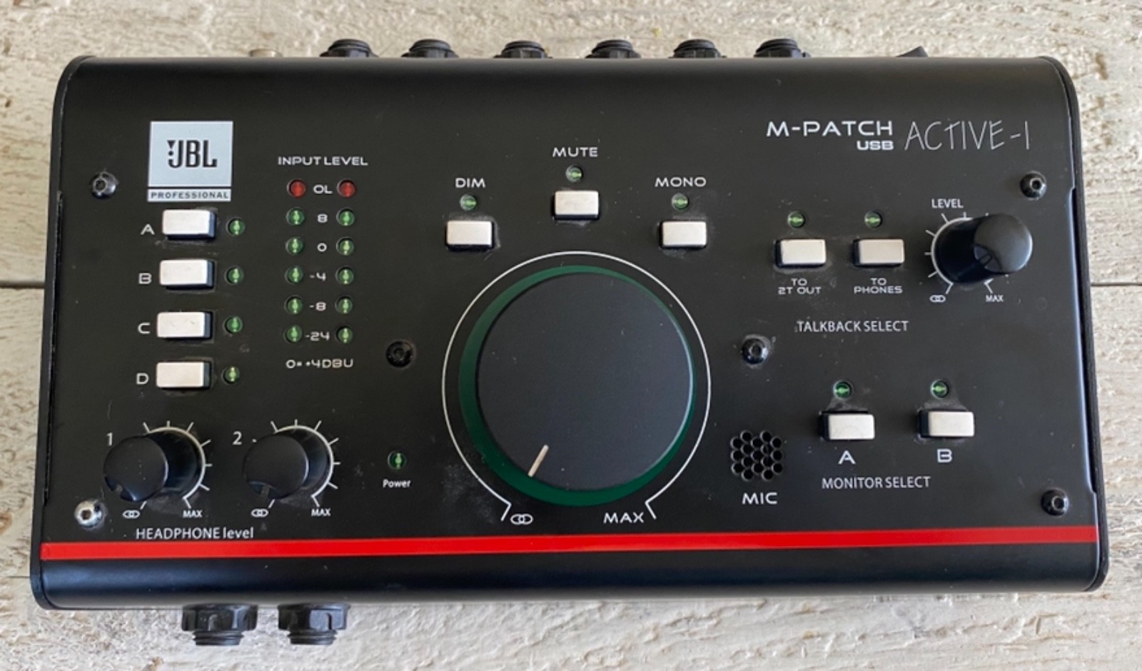 JBL M-Patch USB ACTIVE-1 : Monitors Speakers Headphones Talkback Controller