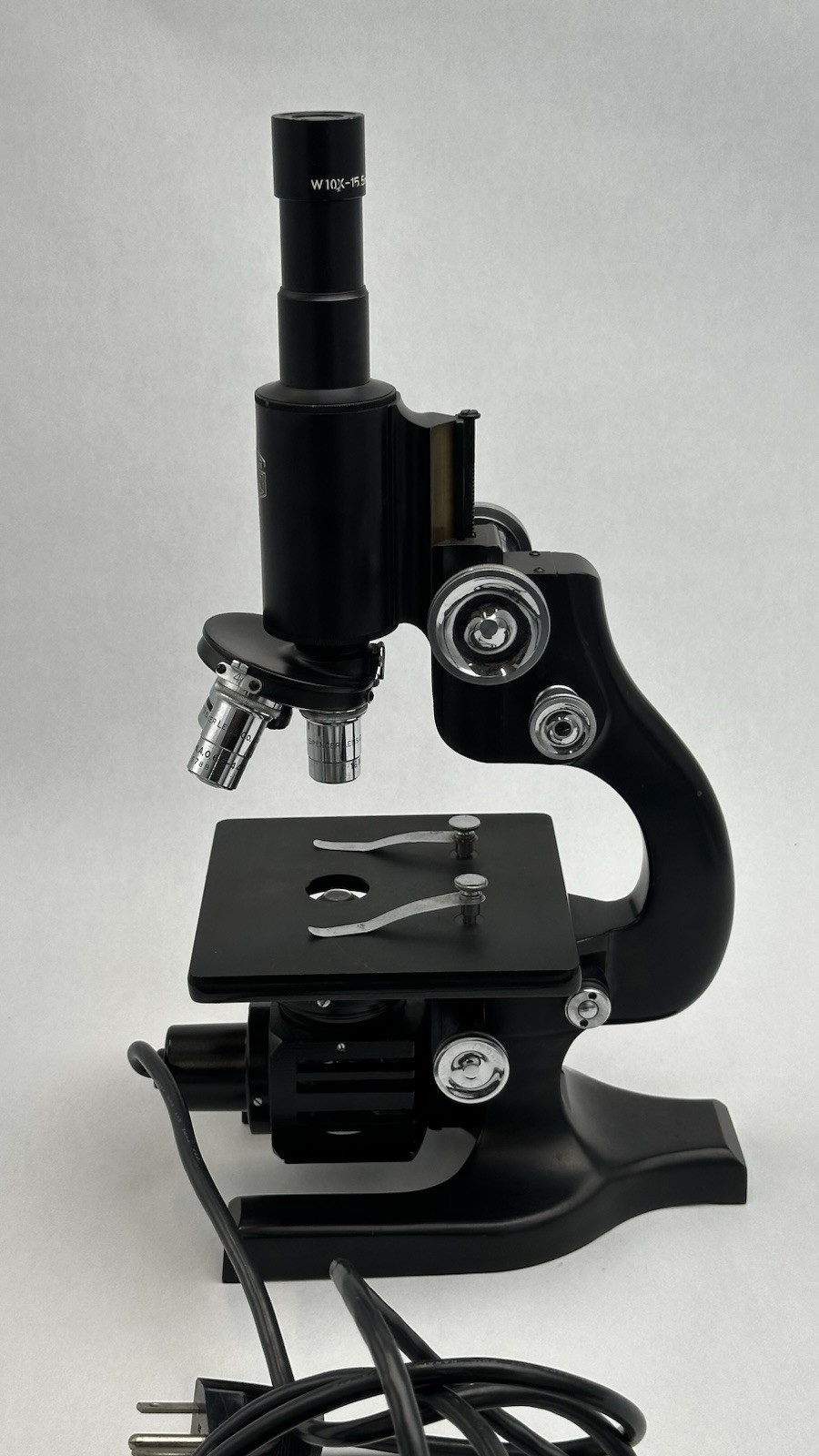Antique Spencer Buffalo USA Microscope with Light