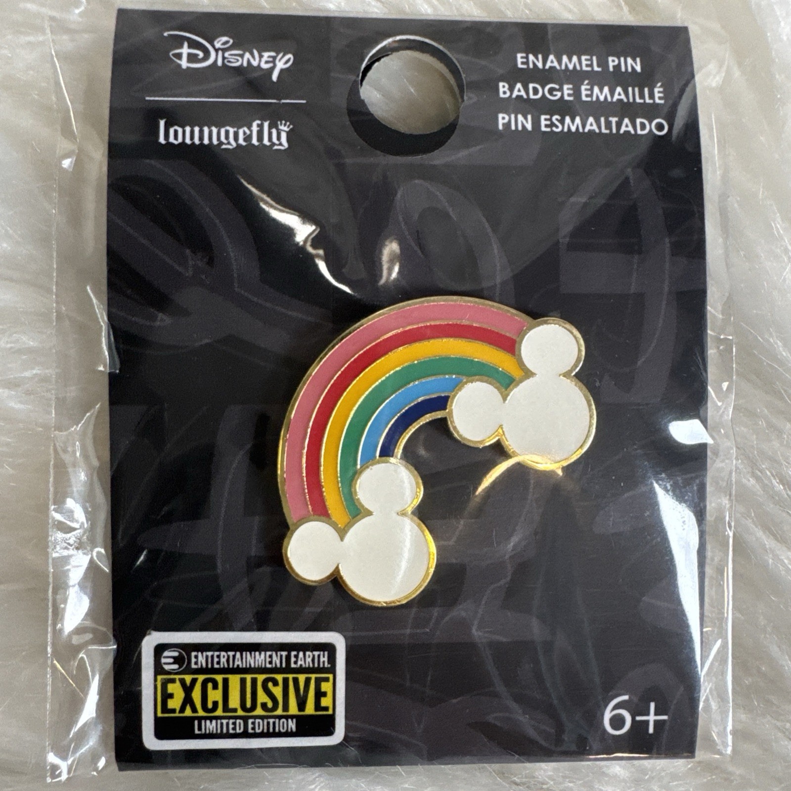 Mickey Mouse EE Exclusive Loungefly Disney Enamel Pin Rainbow Pride New