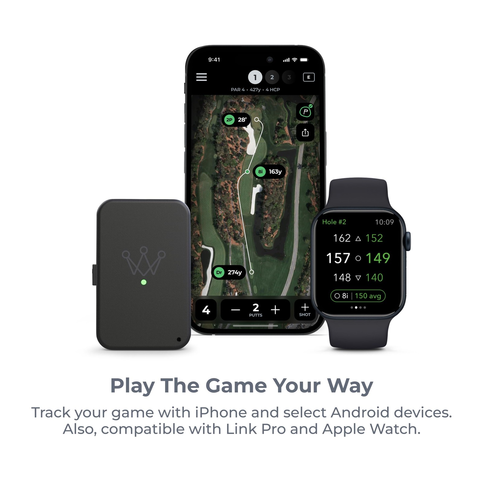 Arccos Smart Sensors: Automatic Golf Game Tracking System, A.I. Powered Caddie,