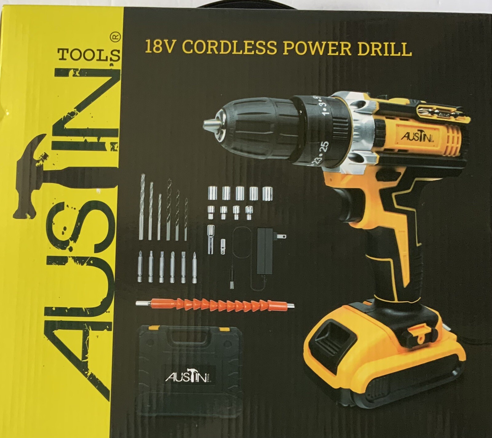 Austin Tools 18V Cordless Power Drill