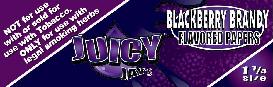 Juicy Jay's Blackberry Brandy 1 1/4 Rolling Papers Free USA Shipping!