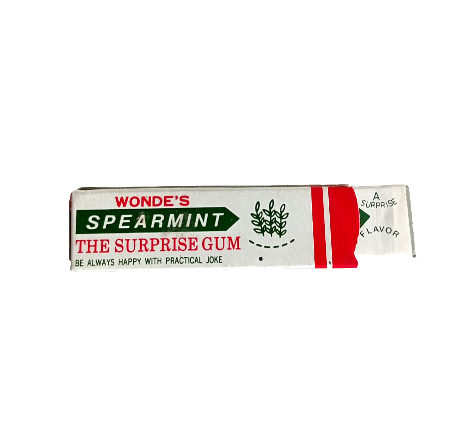 Vintage Snappy Gum Toy Wonde's Spearmint Magic Trick Joke Funny Prank