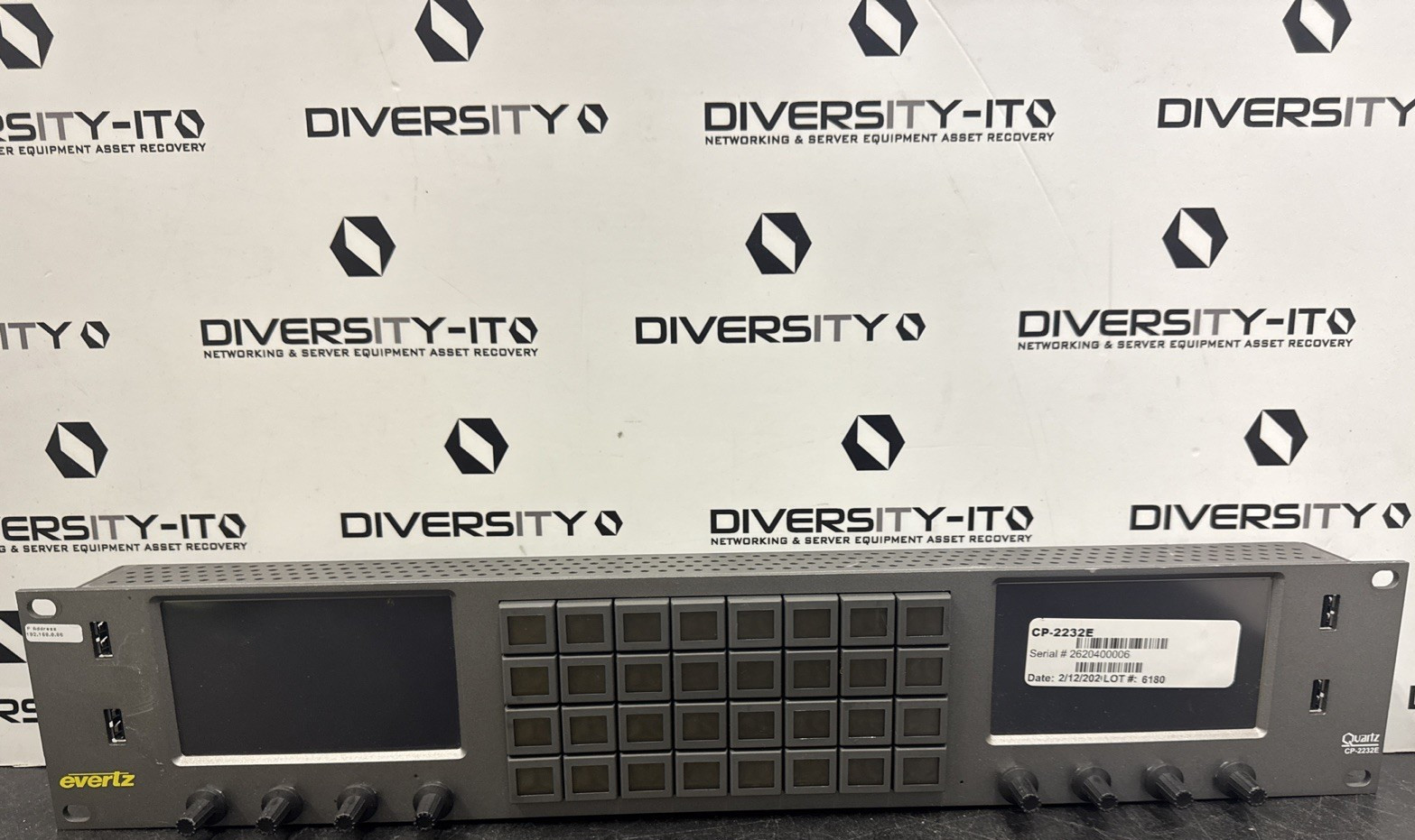 Evertz CP-2232E 32 Button 2RU Router Panel