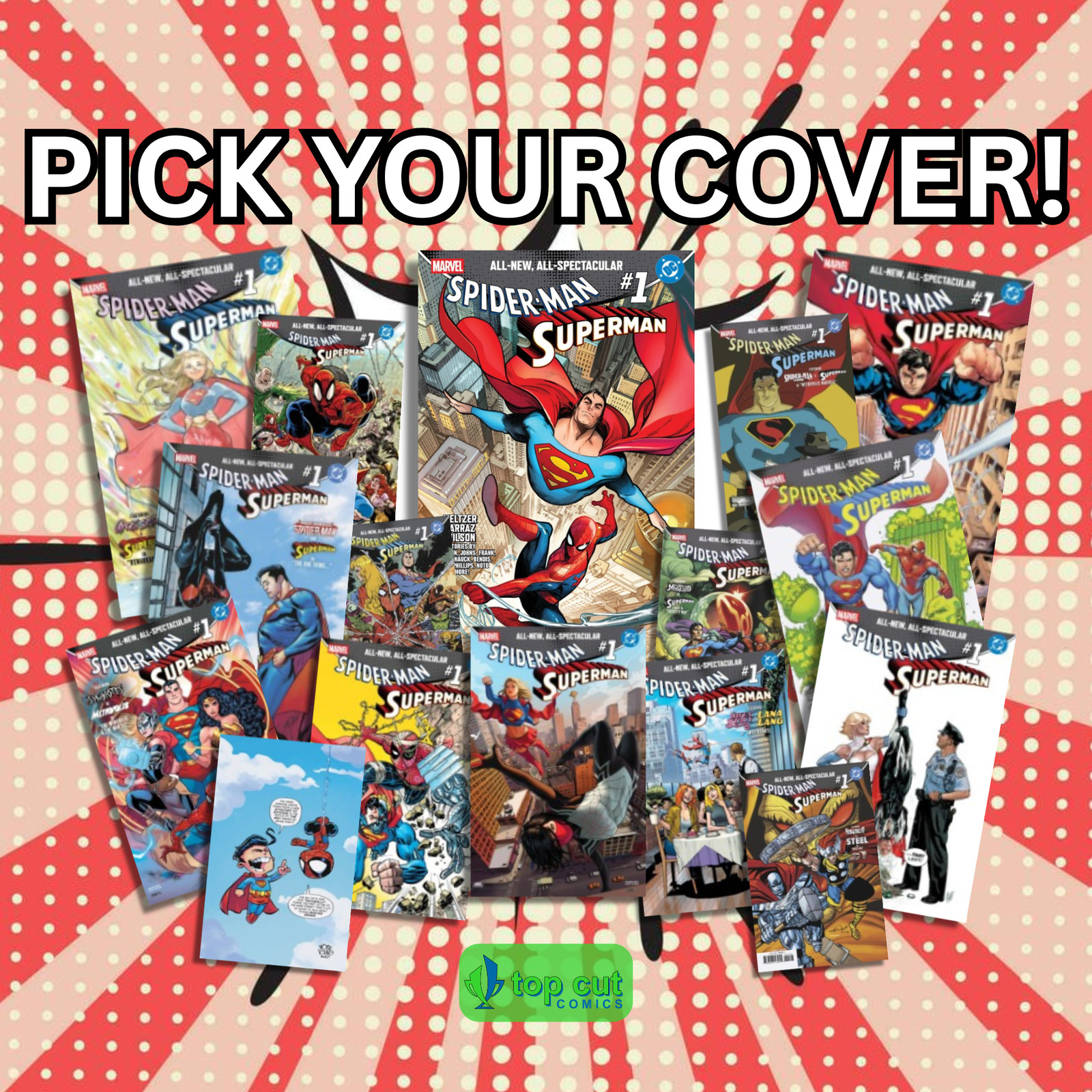 Spider-Man/Superman #1 (2026) FIRST PRINT - All Covers! Marvel/DC Comics NM (Pho