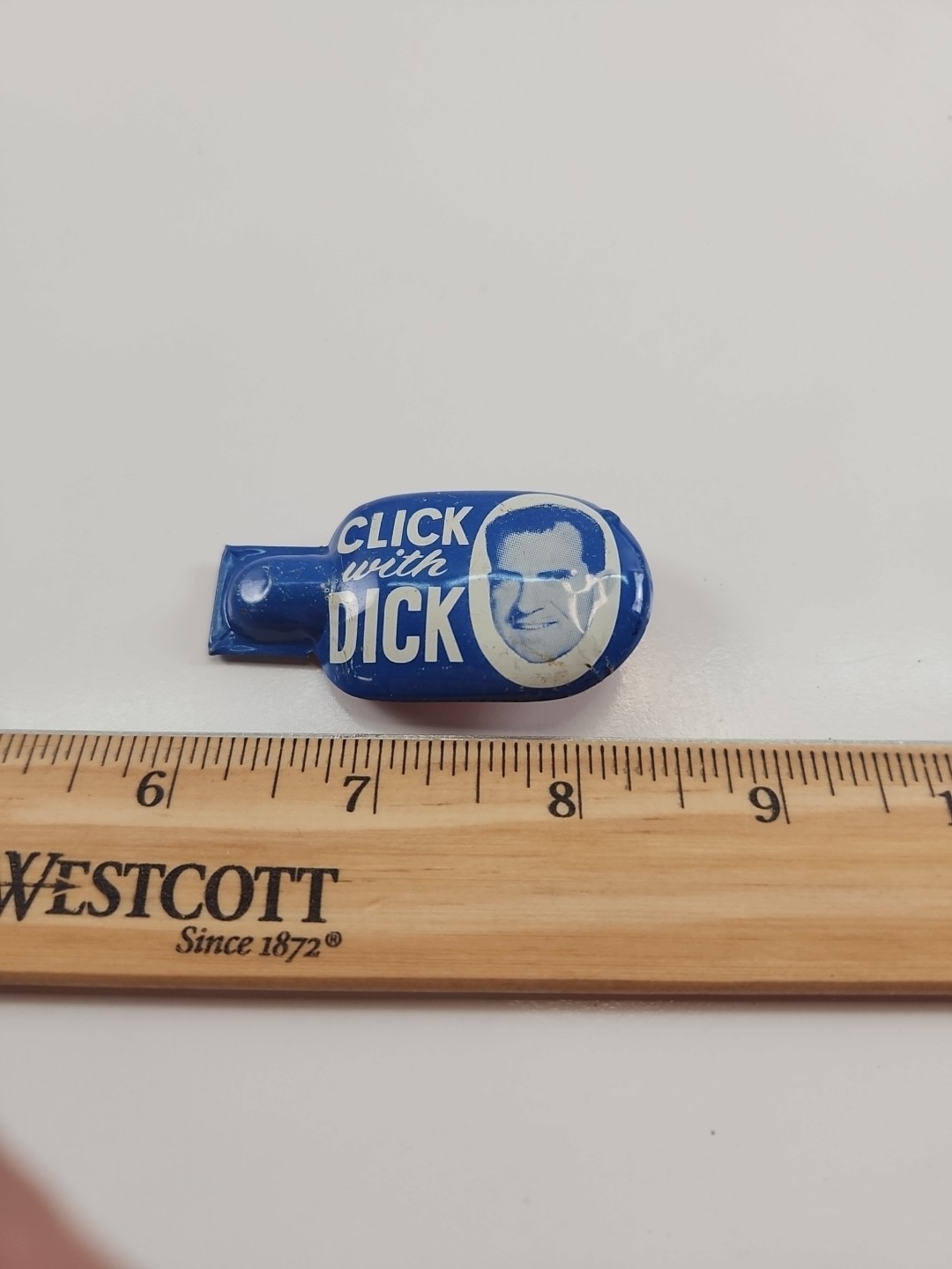 CLICK with DICK clicker 2 1/4” Campaign Memorabilia