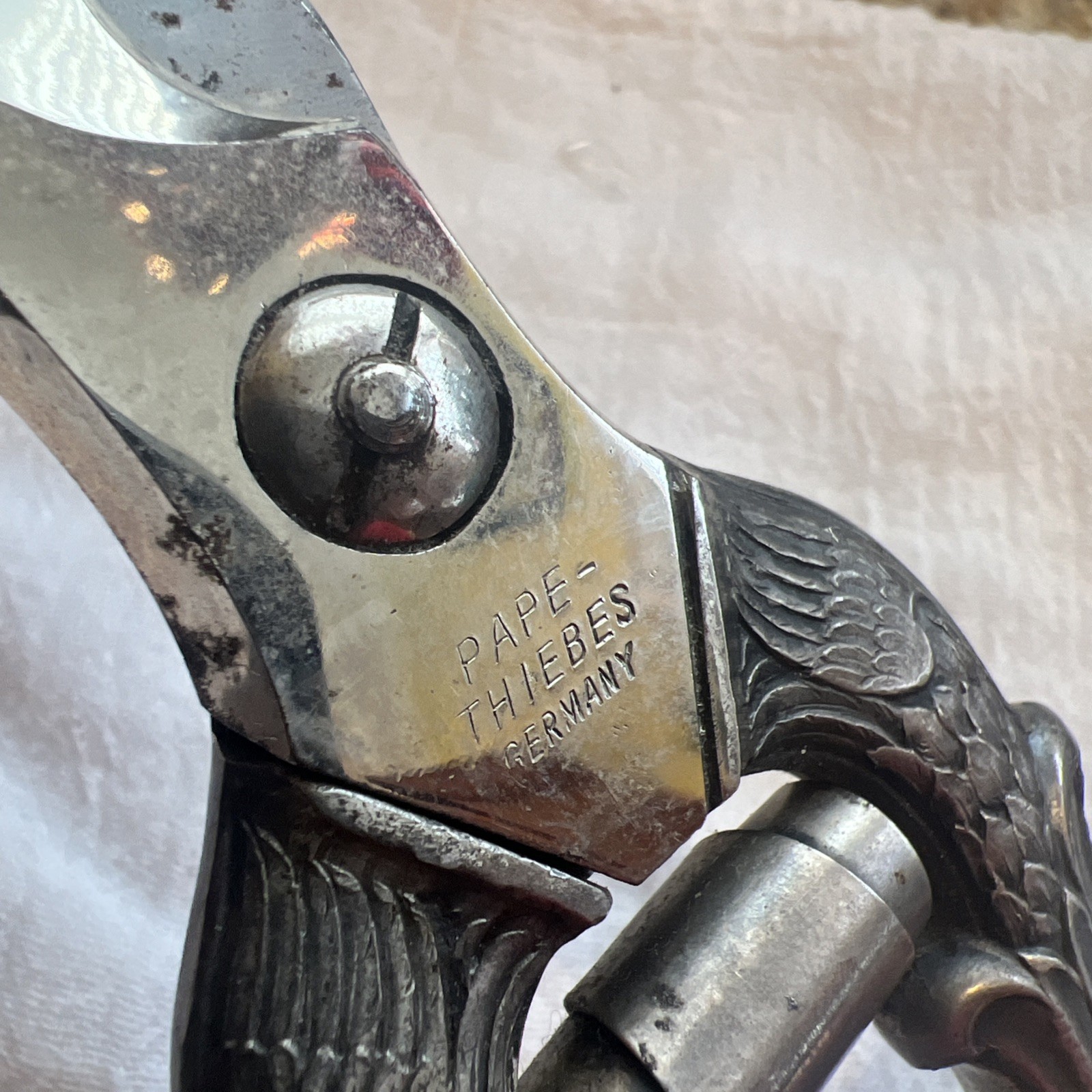 Vintage Italy Stainless Steel Poultry Meat Shears 10” Length 4” Blade
