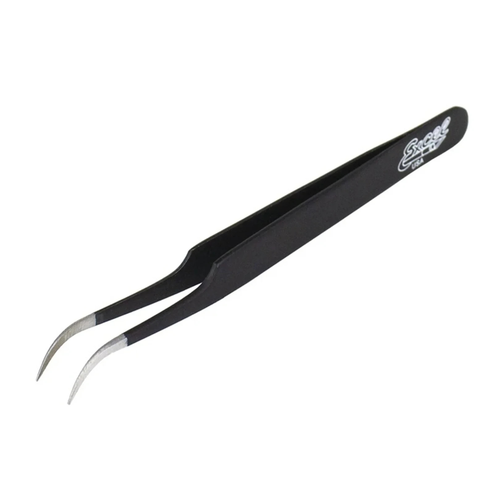 Excel 30420 Slant Point Tweezers (Black)