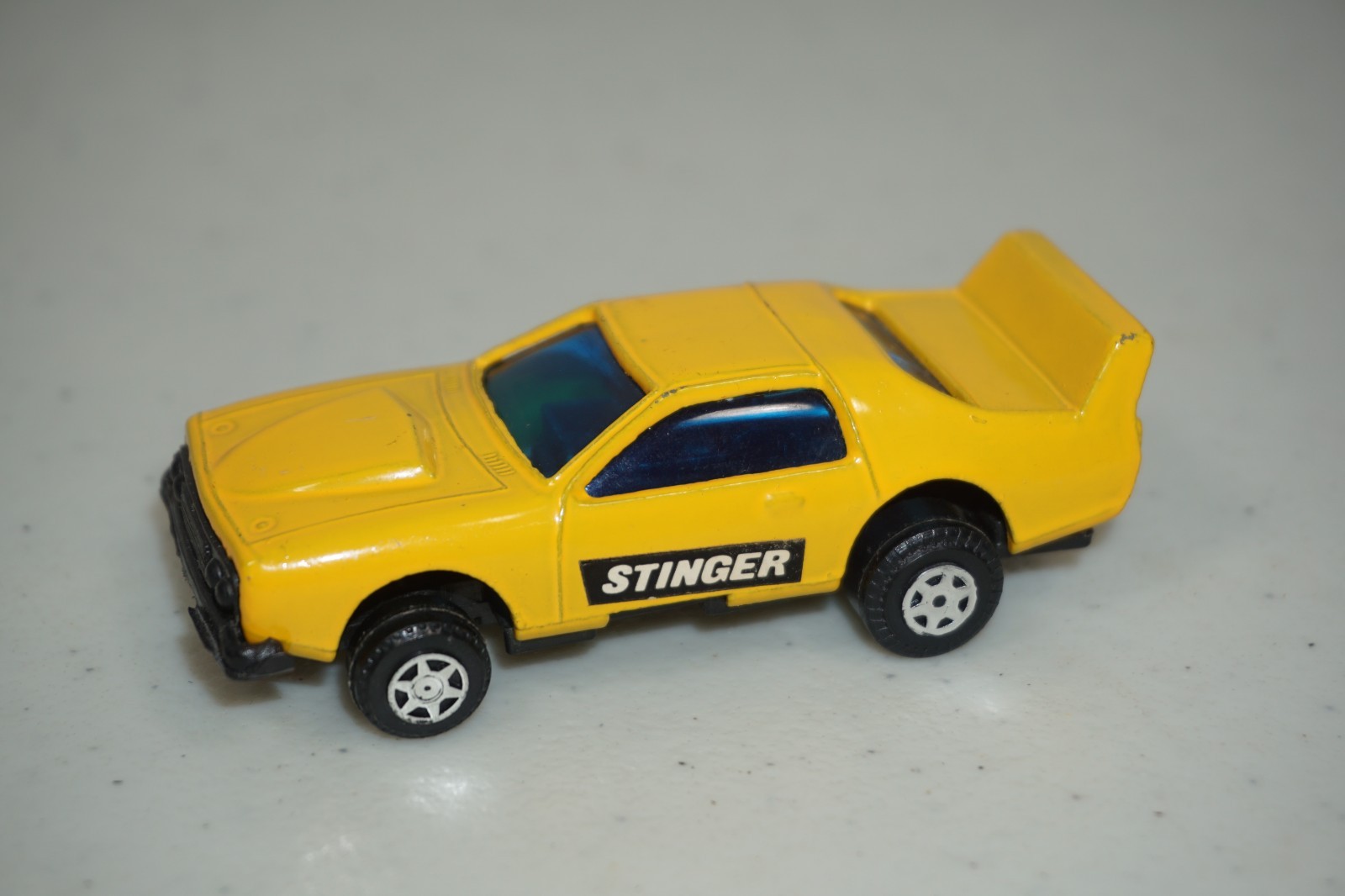 Vintage 1980's Stinger Yellow Diecast Sports Car Pencil Sharpener Hong Kong