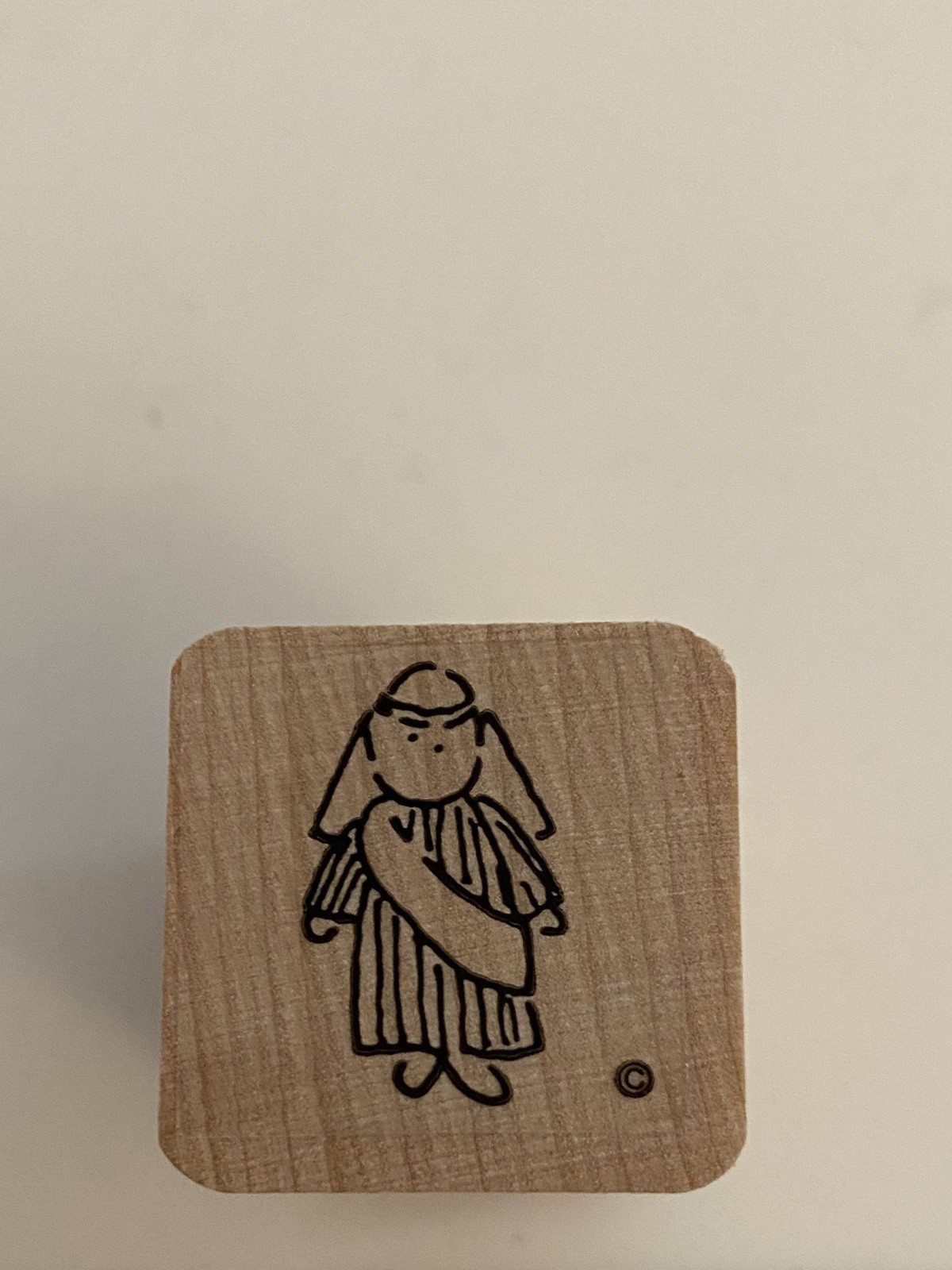 New DOTS Shepherd Wood Mounted Rubber Stamp RS79