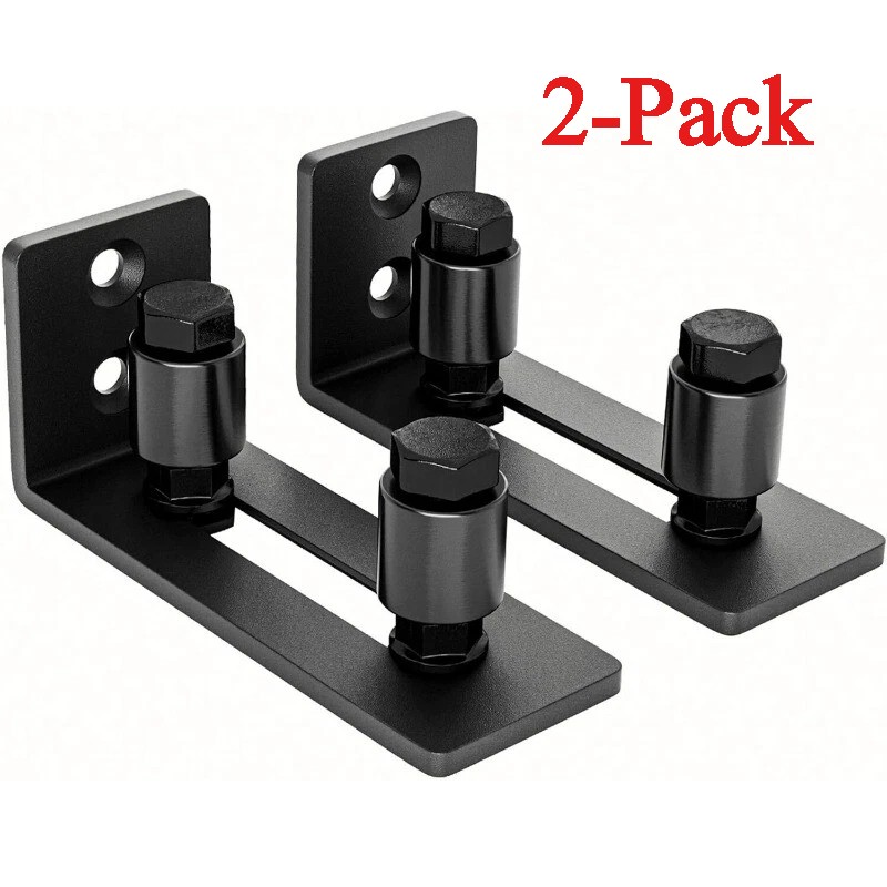2PCS Adjustable Wall Floor Guide for Sliding Barn Door Hardware Kit Wall-mounted